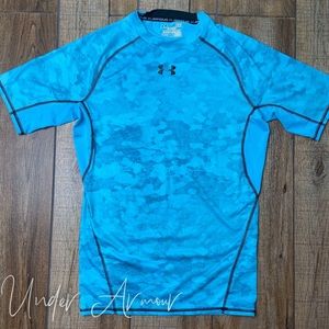 (SOLD) Under Armour Blue Compression Shirt L